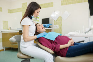 Pregnant Woman Getting Dental Checkup - Oklahoma City, OK